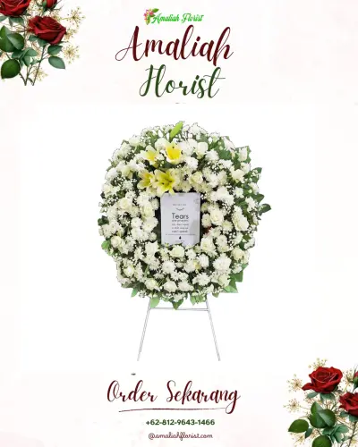 Krans Bunga Duka Cita di Sinarlaut